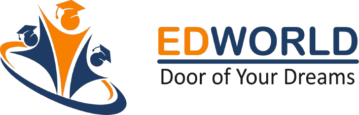 EdWorld logo featuring a modern design representing education and learning resources.