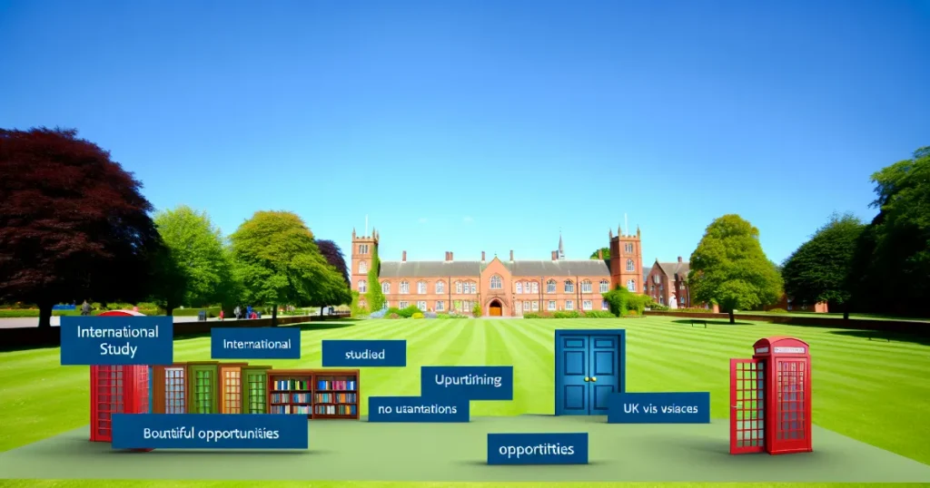 Students discussing scholarship opportunities in an educational setting