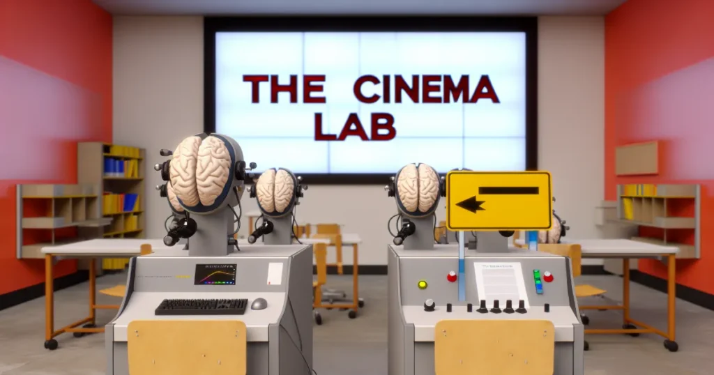 Visual representation of brain activity analysis in film education